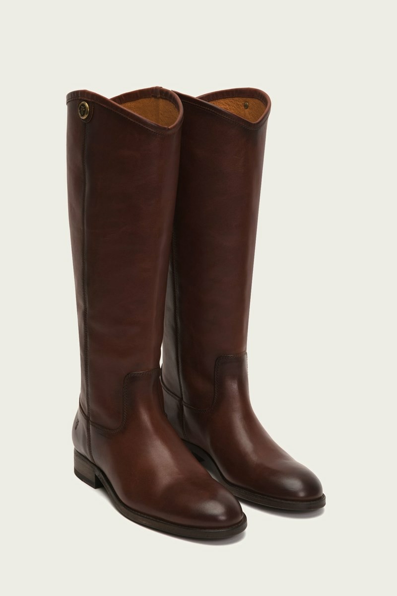 Brown Frye Melissa Button 2 Women Knee-high Boots | KIVG60327