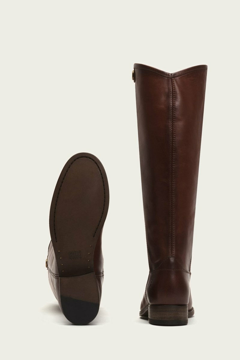 Brown Frye Melissa Button 2 Women Knee-high Boots | KIVG60327