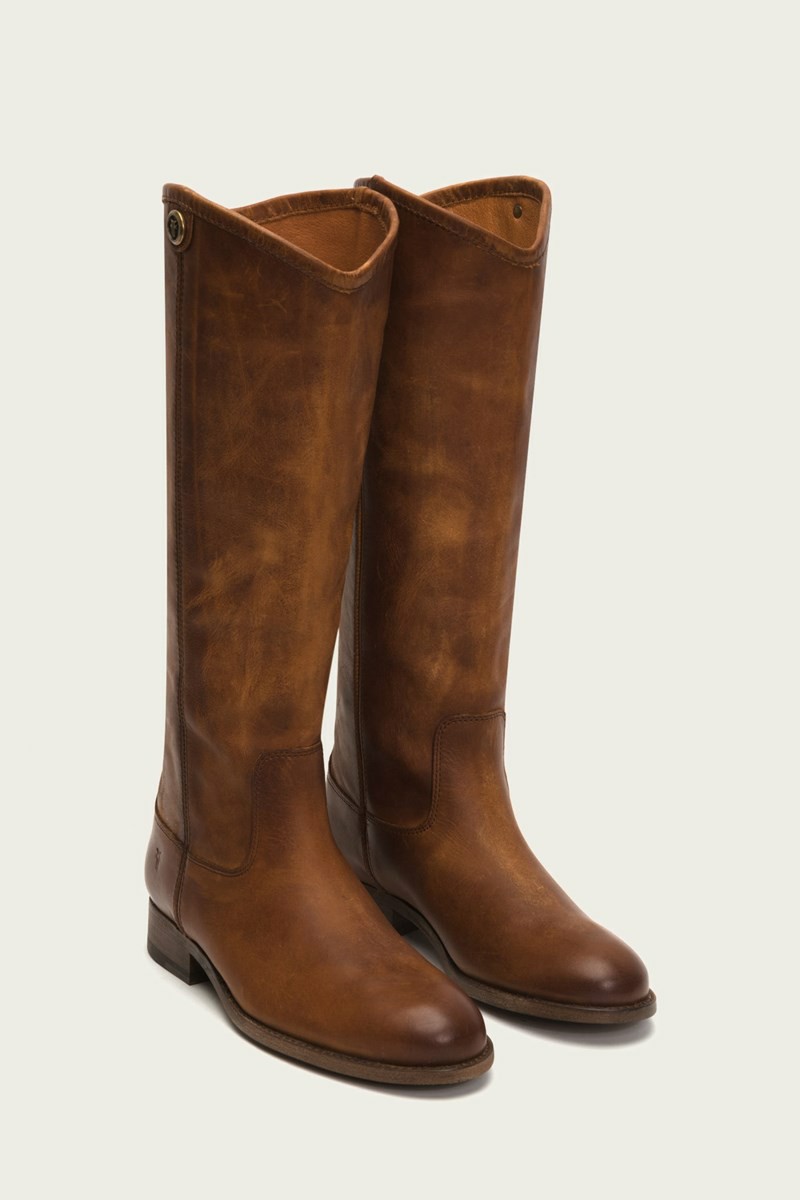 Brown Frye Melissa Button 2 Women Knee-high Boots | JTDH08935