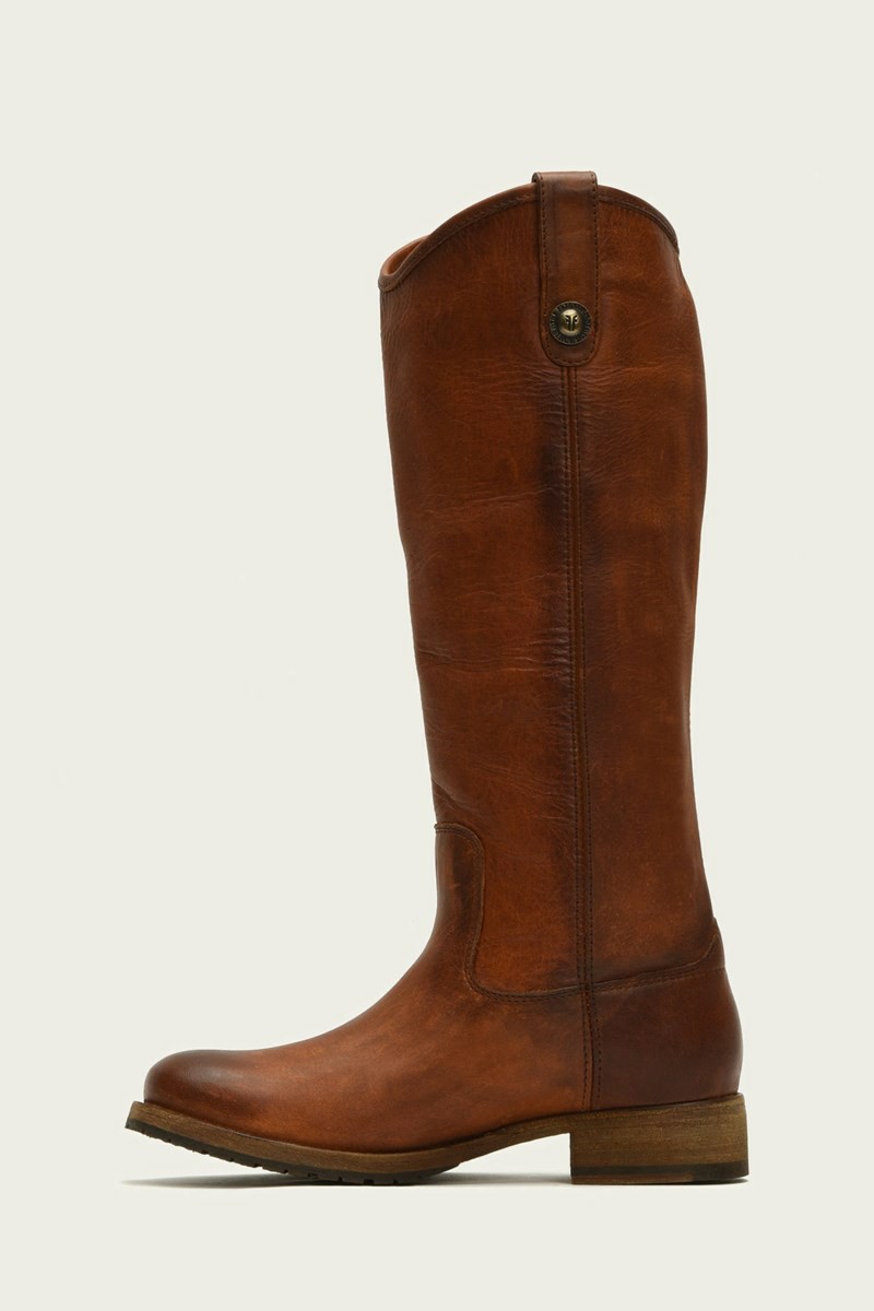 Brown Frye Melissa Button Lug Tall Women Knee-high Boots | OYME96308