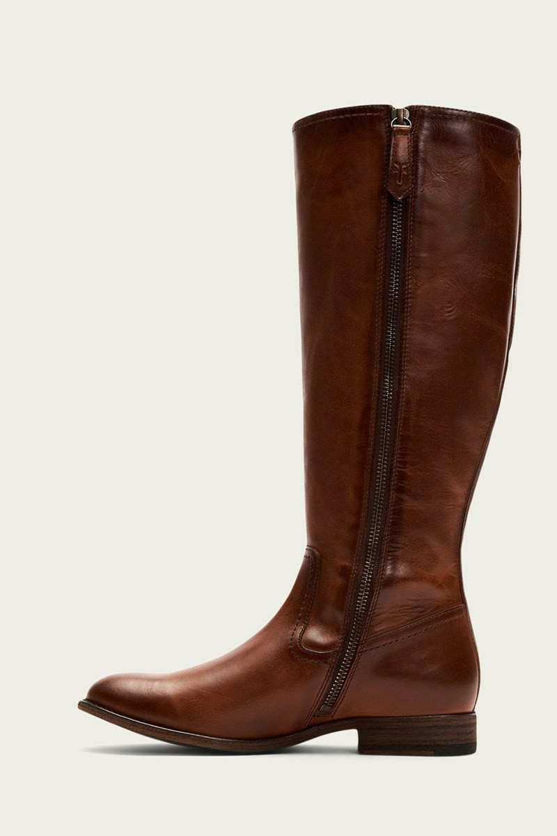 Brown Frye Melissa Inside Zip Tall Women Knee-high Boots | UFML14568