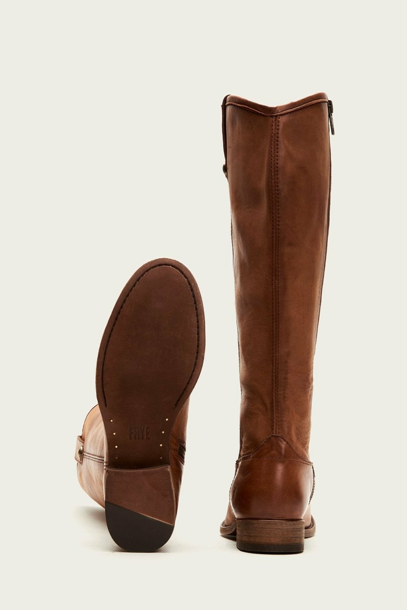 Brown Frye Melissa Inside Zip Women Knee-high Boots | XWGS49571