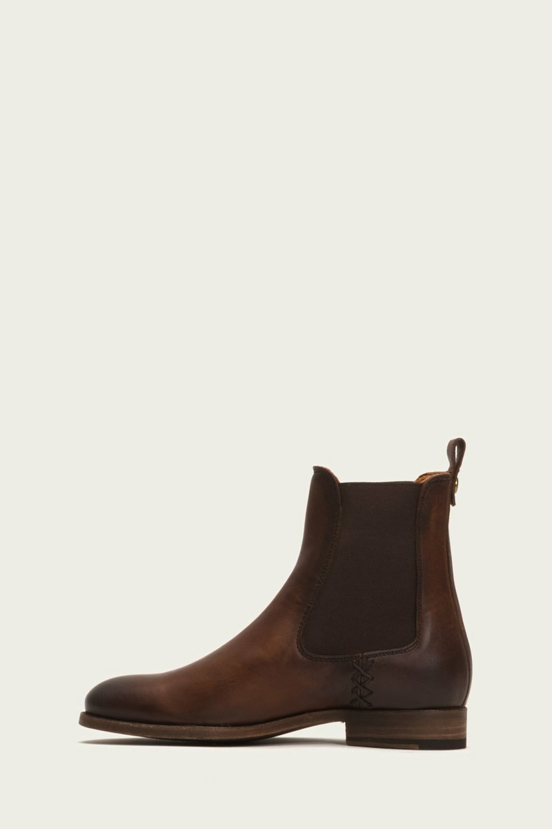 Brown Frye Melissa Women Chelsea Boots | TXCD61859