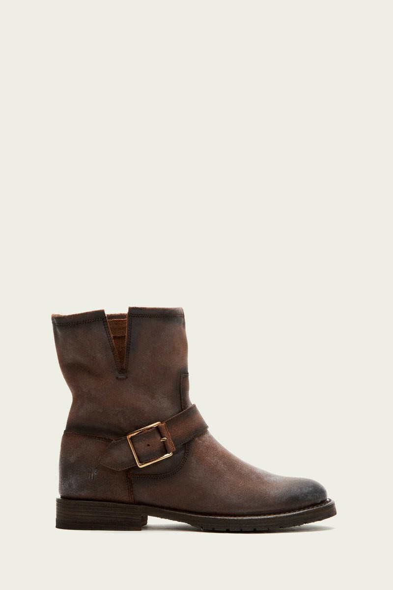 Brown Frye Natalie Engineer Short Women Booties | IPKC45123