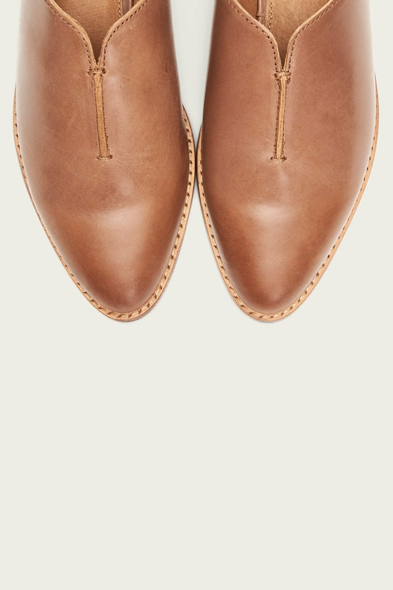 Brown Frye Nolan Seam Women Mules | ITKJ80971