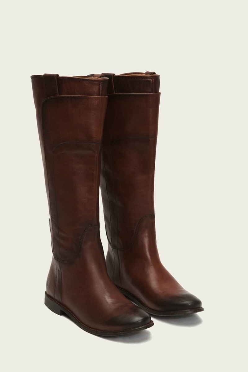 Brown Frye Paige Tall Riding Women Knee-high Boots | DIBX06859