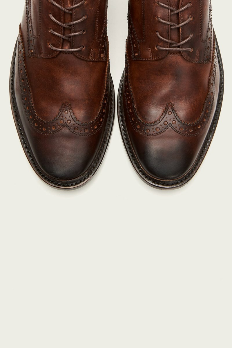 Brown Frye Paul Wingtip Men Oxfords | RMAF01678