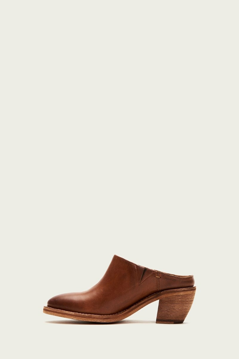 Brown Frye Rosalia Women Mules | EHGR62093