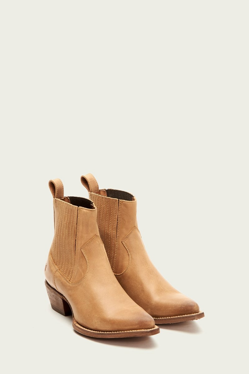 Brown Frye Sacha Chelsea Women Ankle Boots | CLOV63957