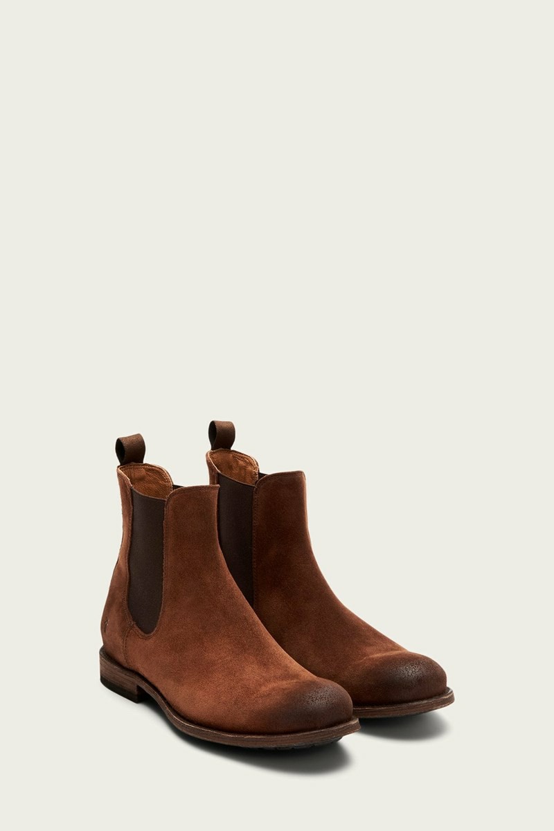 Brown Frye Tyler Men Chelsea Boots | OVFE98037