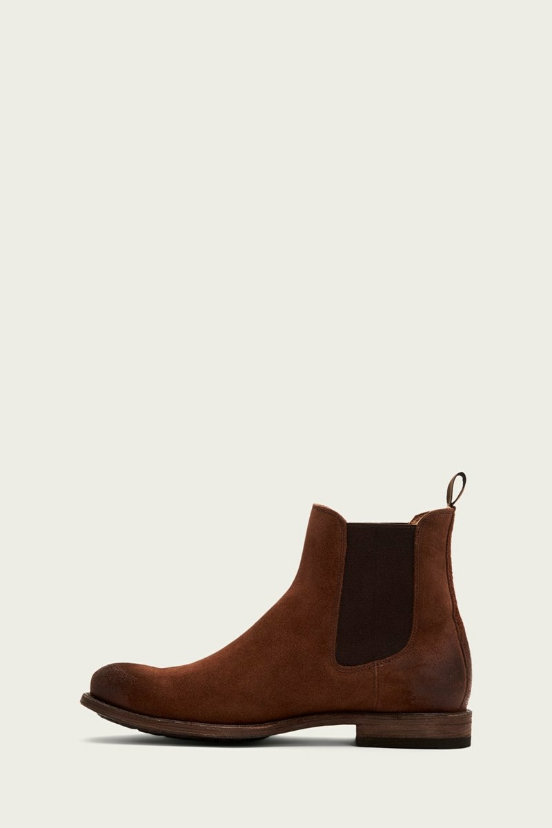 Brown Frye Tyler Men Chelsea Boots | OVFE98037