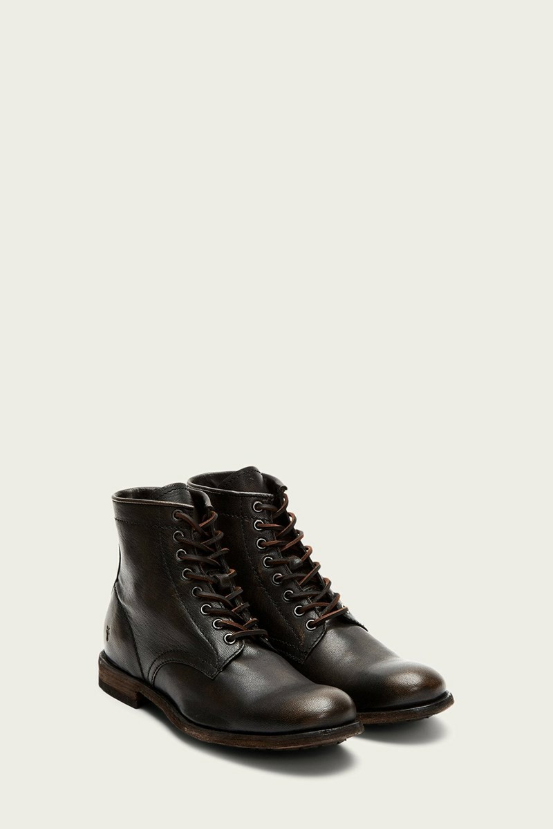 Brown Frye Tyler Men Lace Up Boots | KTYC51427