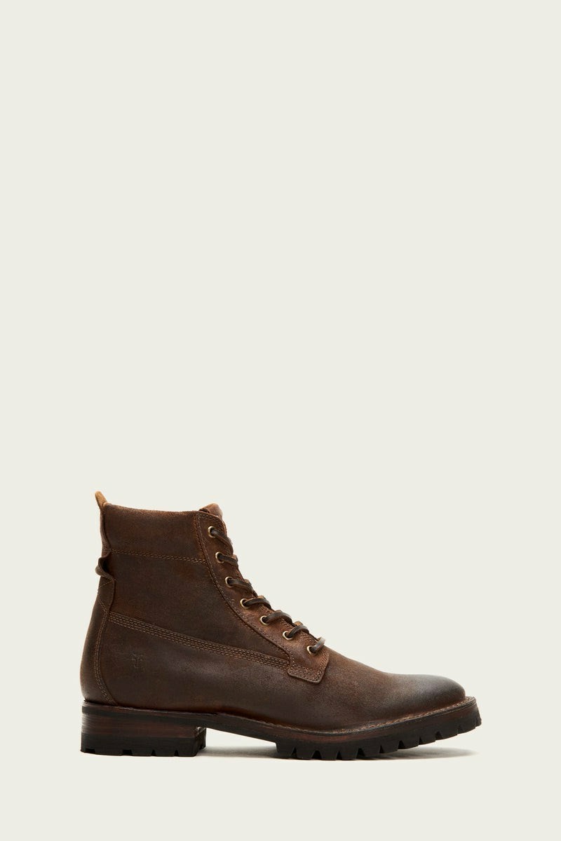 Brown Frye Union Workboot Men Lace Up Boots | CIVG09387