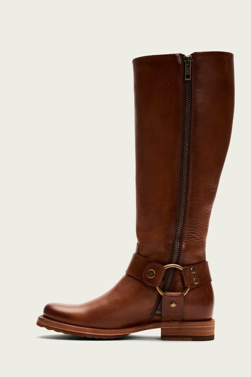 Brown Frye Veronica Harness Tall Women Knee-high Boots | HKXR29601