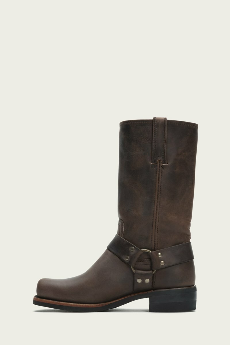 Chocolate Frye Harness 12R Men Western Boots | VAPE37042