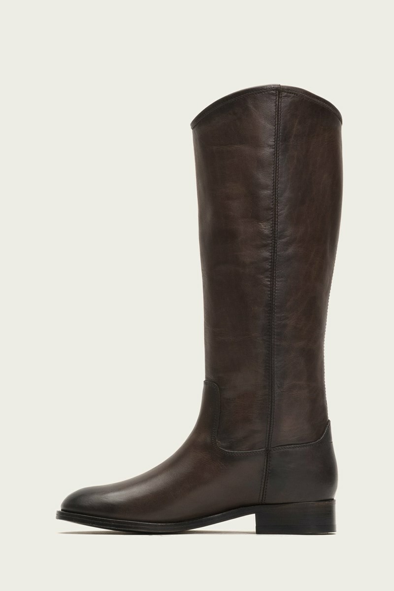 Chocolate Frye Melissa Button 2 Women Knee-high Boots | SQVC35846