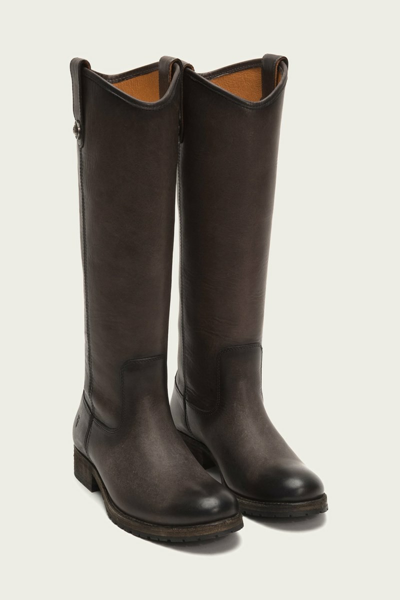 Chocolate Frye Melissa Button Lug Tall Women Knee-high Boots | UPZG18390