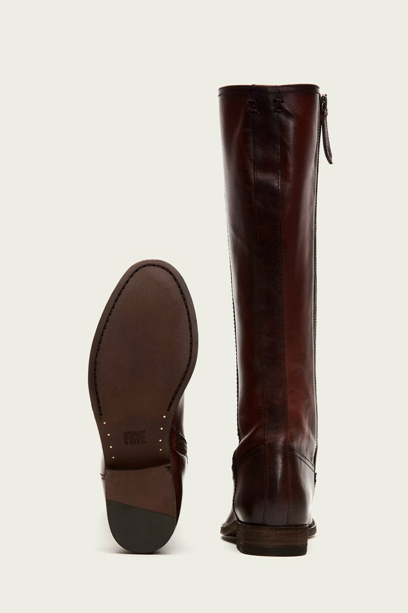 Chocolate Frye Melissa Inside Zip Tall Women Knee-high Boots | RYMT23150