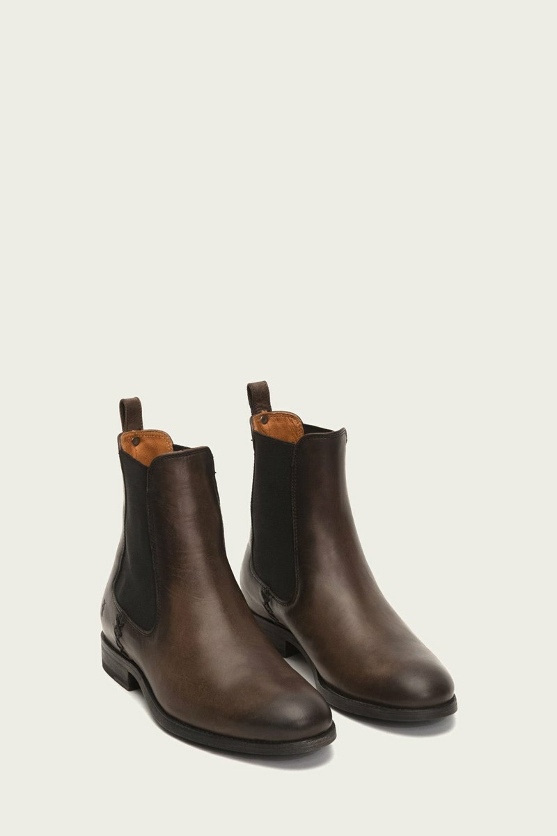 Chocolate Frye Melissa Women Chelsea Boots | PMXC08714