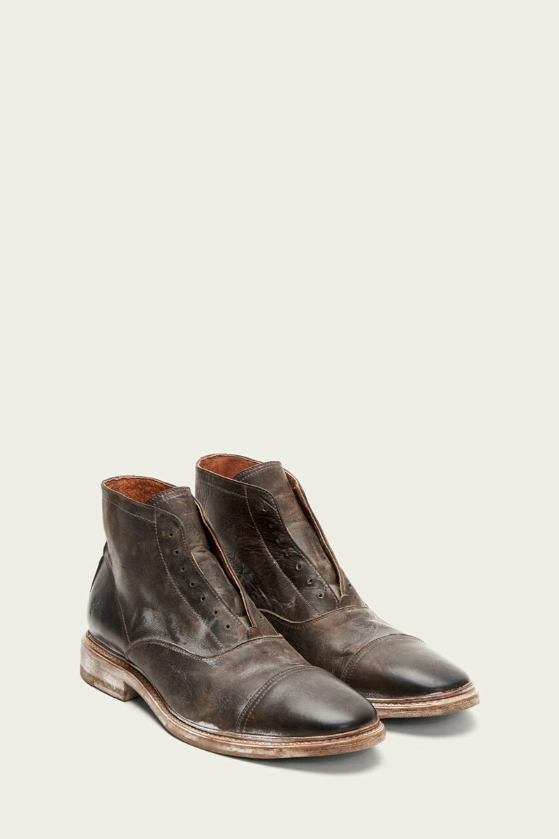 Chocolate Frye Paul Men Lace Up Boots | CDOU71380