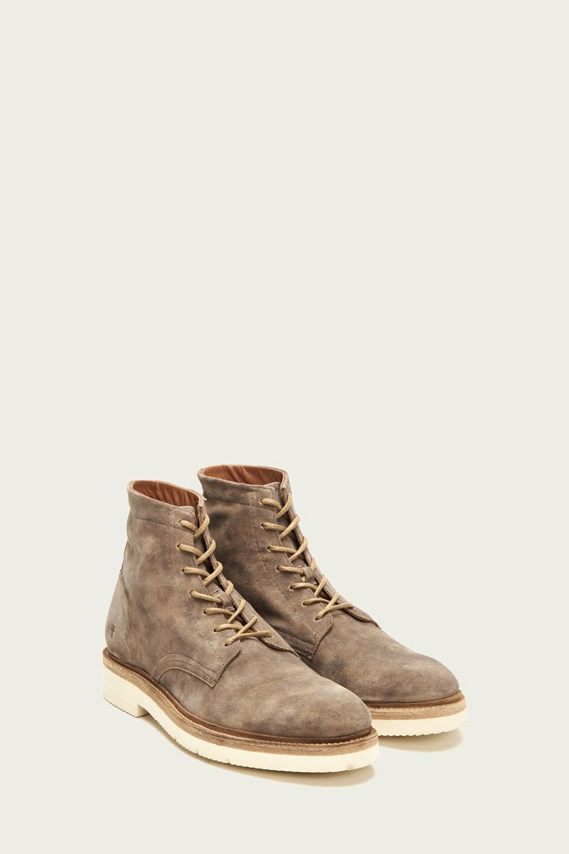 Grey Frye Bowery Light Men Lace Up Boots | CIHU93486