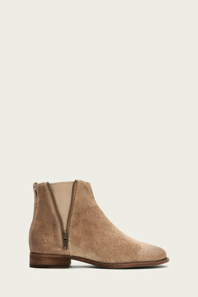 Grey Frye Carly Zip Chelsea Women Ankle Boots | QIHU73509