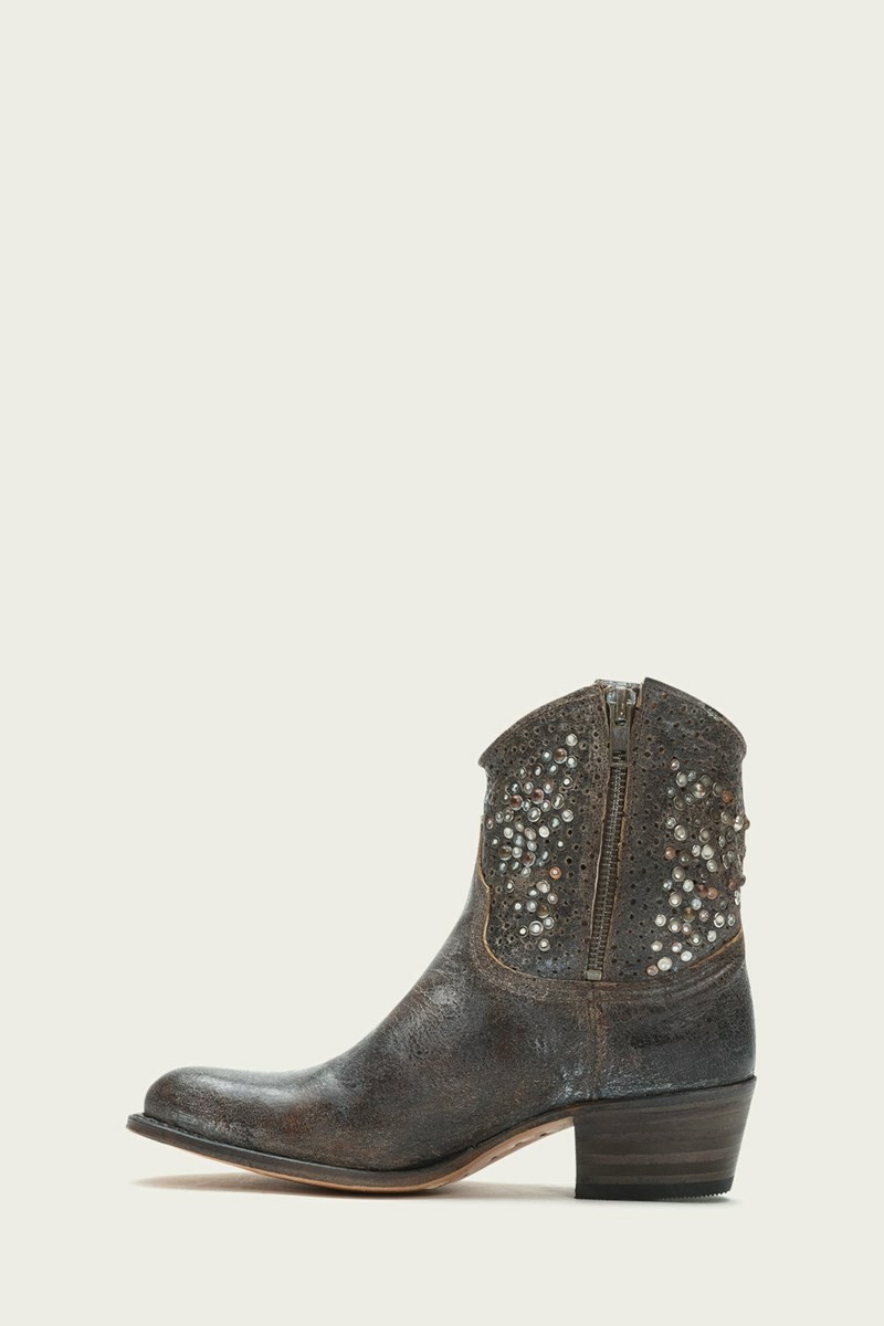 Grey Frye Deborah Studded Women Ankle Boots | DPWV27648