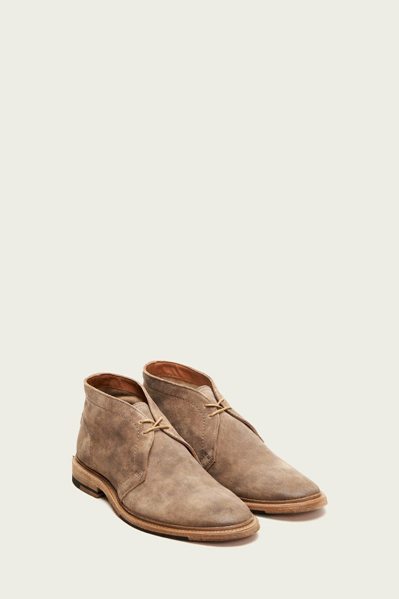 Grey Frye Paul Chukka Men Lace Up Boots | NGET65128