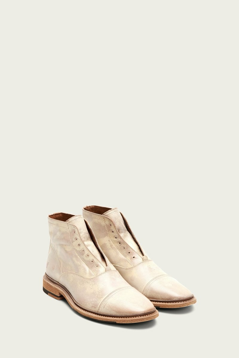 White Frye Paul Men Lace Up Boots | CGNR73540