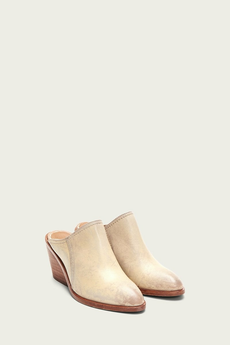 White Frye Serena Women Mules | UIJD92764