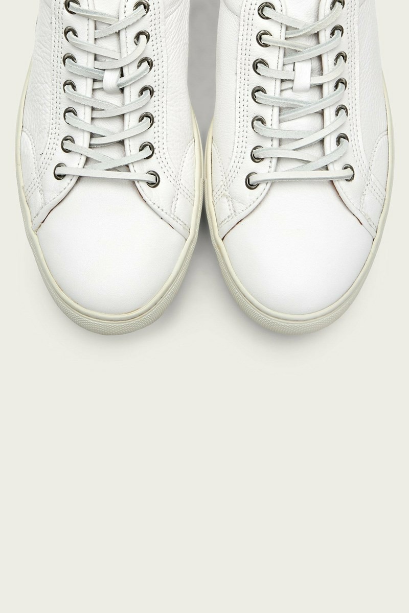 White Frye Walker Low Men Sneakers | TCDR46859