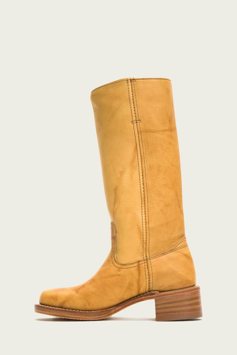 Yellow Frye Campus 14L Women Knee-high Boots | JZXT47210